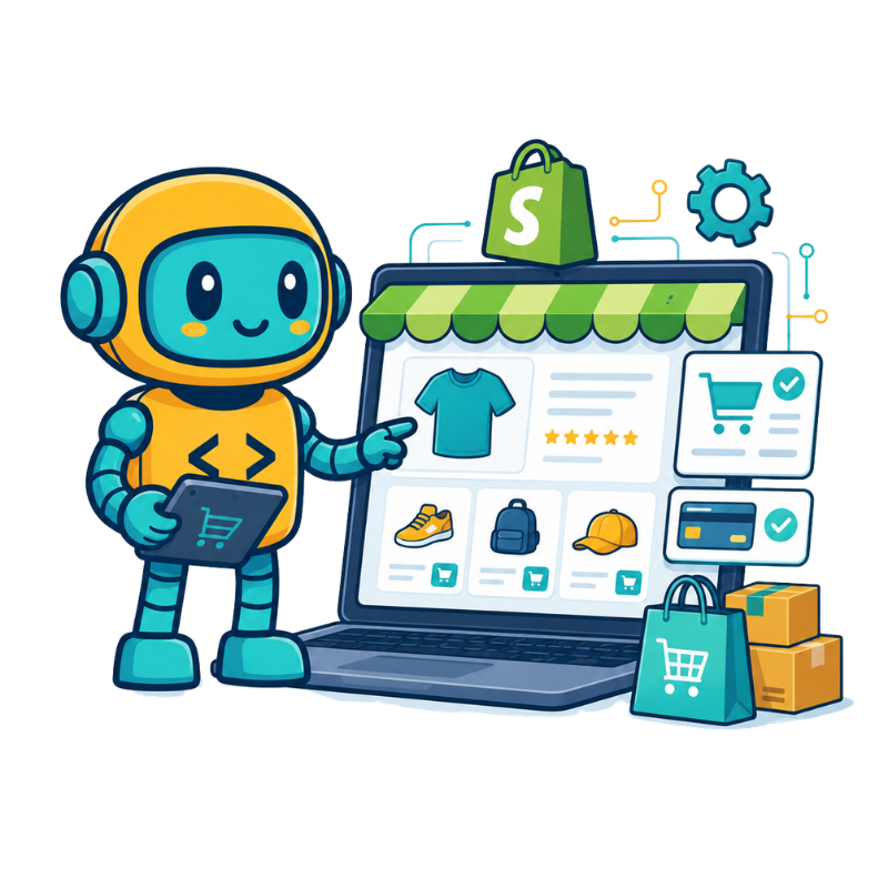 Custom Shopify stores with optimized design, speed, and sales-focused features.